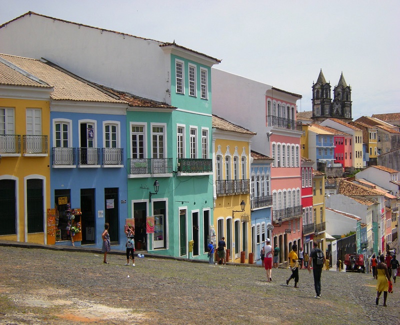 An image of the streets of Salvador City in Brazil