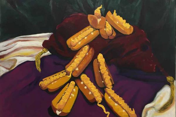 Still Life Of Twinkie Weiner Sandwiches (Unlikely Odalisques) by Kathy Rodriguez