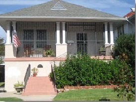 Iron work and landscaping. Elevation about 8 feet.