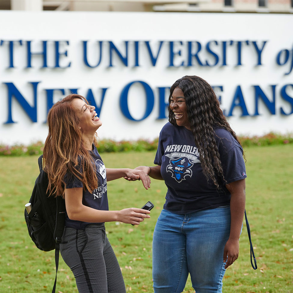 Students laughing