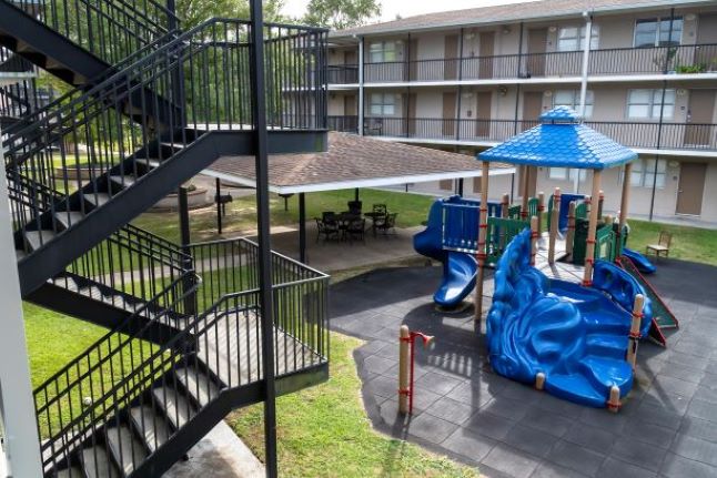 Lafitte Village Courtyard with Playground