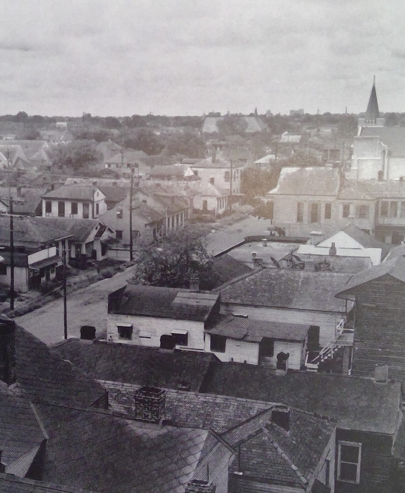 Birdseye view of Melphomene Neighborhood in the 1960s