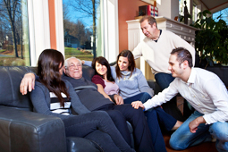 Group of smiling people