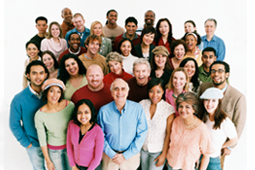 Group of smiling people