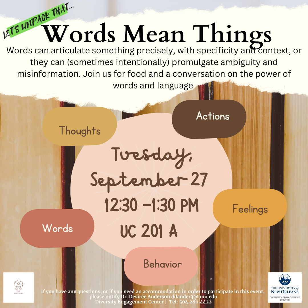 Words Mean Things Flyer