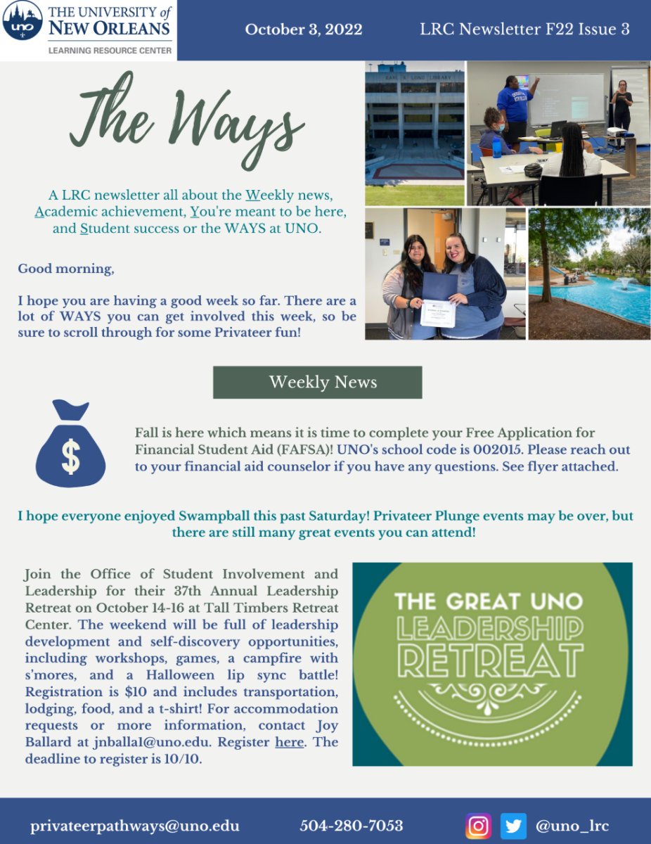 The WAYS Newsletter Fall 2022 Issue 3 Page 1