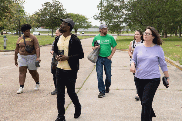 The University of New Orleans is among seven universities that recently completed the Keep Louisiana Beautiful certification program. As part of Earth Day in April, a birding tour was held on campus.
