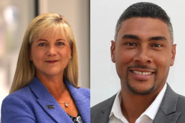 Headshots of Kimberly Cook-Nelson and Edgar Chase IV