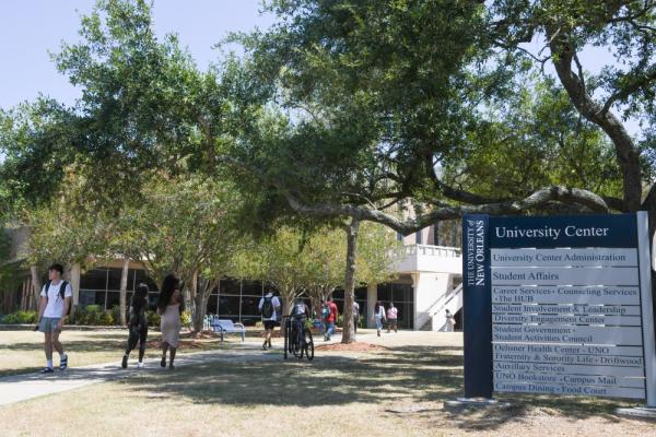 Shot of trees on campus