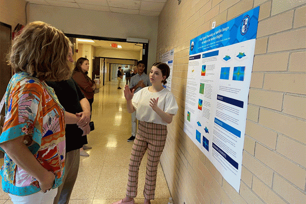 University of New Orleans student Avery Landeche discusses a summer research project that analyzed sea surface heights in the Gulf of Mexico.