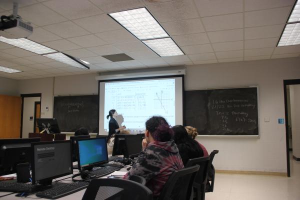 Photo of math class.