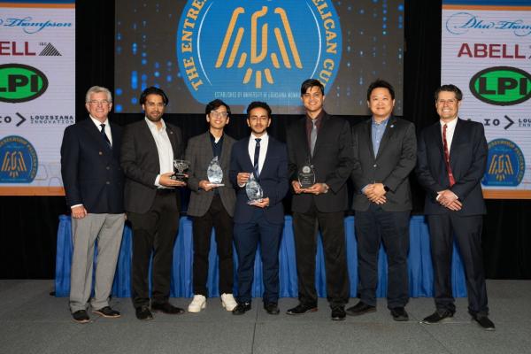 The UNO Pelican Cup teams with their advisors