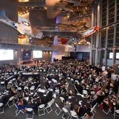 A view from above at the Distinguished Alumni Gala
