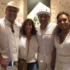 Attendees at White Linen Night 