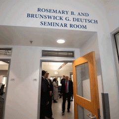 International Center room naming ceremony.