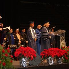 Dr. Kathy Johnson introduces Mike Jackson