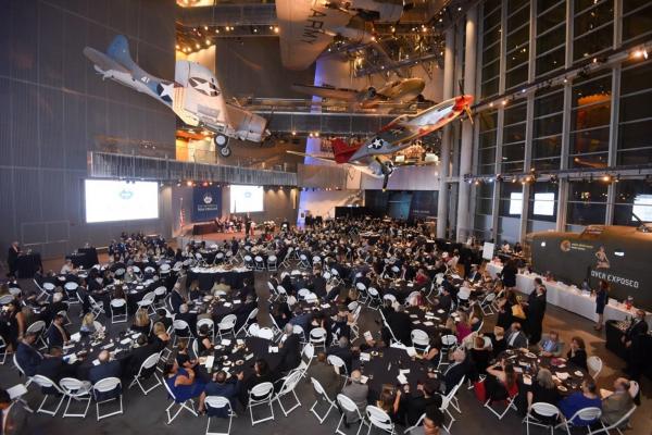 The Distinguished Alumni Gala was held at The National WWII Museum’s Freedom Pavilion 