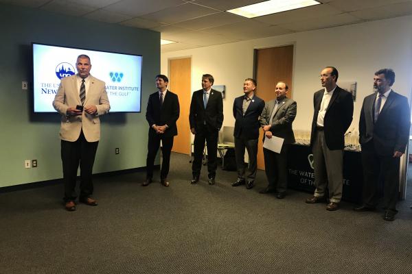 The University of New Orleans and The Water Institute of the Gulf celebrated the Institute’s new home at the UNO Research and Technology Park during a reception Tuesday afternoon. 