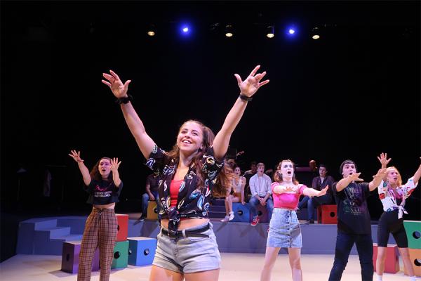 Raegan Rozas as “Niki” in the UNO theater production, "Dark Nights: the musical."