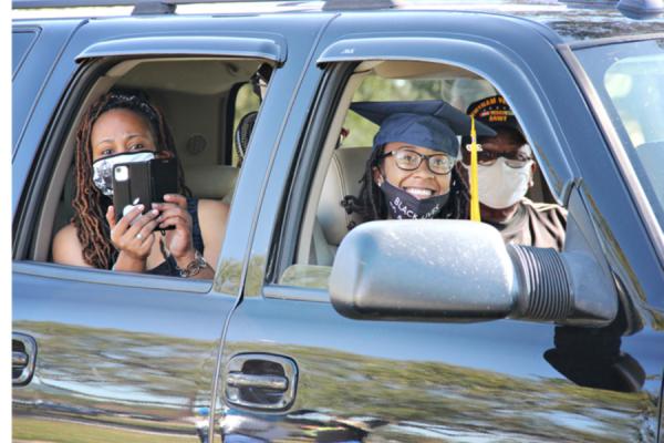 The University of New Orleans hosted a drive-through commencement celebration on campus for summer and fall 2020 graduates on Friday, Nov. 13, 2020.