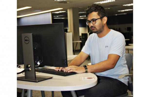 Rishav Rajendra, who graduated from the University of New Orleans in December, has been hired as a software engineer at Facebook.