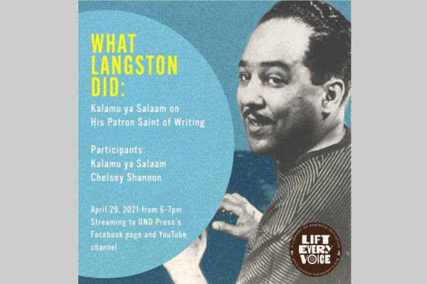 The University of New Orleans Press and Earl K. Long Library will present a lecture on April 29 called “What Langston Did,=”