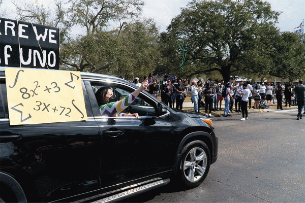 The Krewe of UNO rolled through campus on Tuesday celebrating its 2022 theme, "Back to the Beach.”