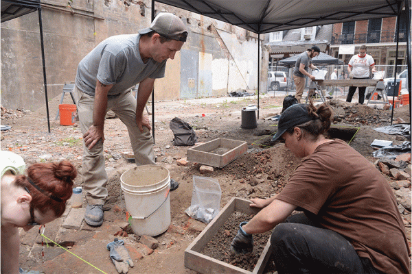 Experiential learning comes in many forms, such as this archaeology dig in New Orleans. UNO’s Office of Experiential Learning and Community Engagement is hosting a faculty workshop aimed at creating more experiential opportunities for students.  