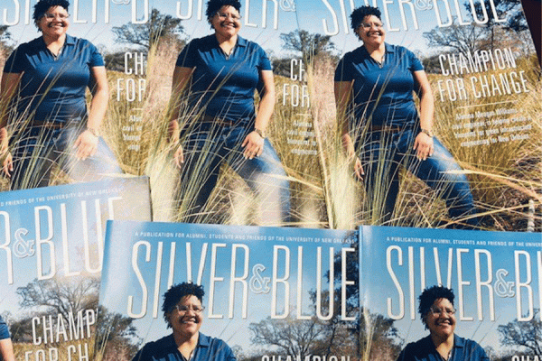 University of New Orleans alumna Meagan Williams, a civil engineer with a penchant for seeing green, is the cover story for the spring issue of Silver & Blue magazine. 