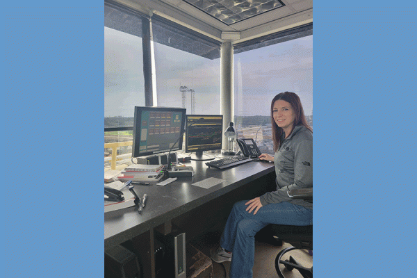 Carrie DeMers Donchez is a yardmaster for Norfolk Southern Railway and is pursuing a master’s degree in transportation at the University of New Orleans.