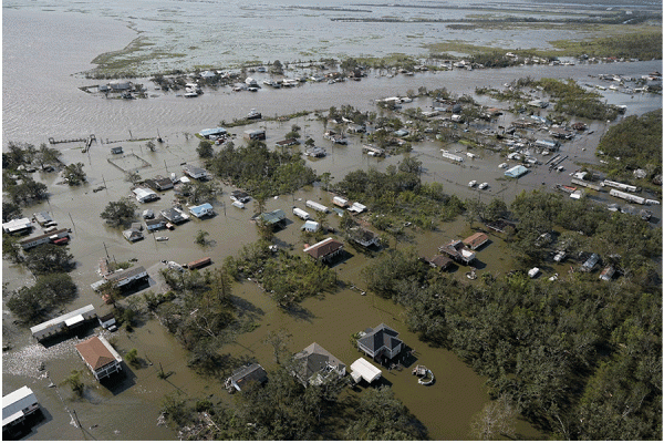 Hurricane Ida caused flooding and wind damage when it came ashore in 2021. (Associated Press)