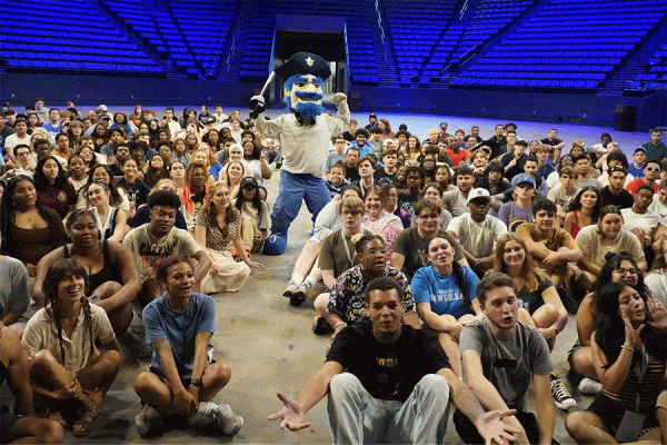 The Class of 2027 was welcomed to the University of New Orleans during a new student convocation held at Lakefront Arena on Friday.