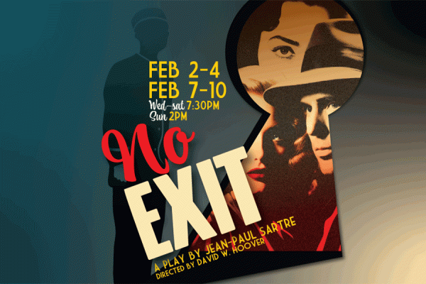 Theatre UNO’s spring production of “No Exit,” directed by UNO theatre professor David Hoover, opens Friday, Feb. 2, at the Robert E. Nims Theatre located on campus.