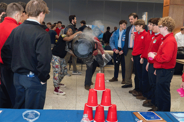 National Engineers Day highlights the invaluable contributions of engineers across many disciplines and the hundreds of students visiting UNO on Feb. 21 to celebrate were able to experience the wonders of engineering through interactive activities.