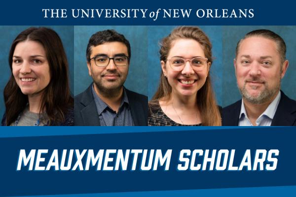Photo of the four UNO Meaxumentum Scholars