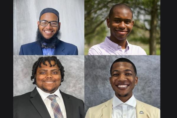 Headshots of four UNO students
