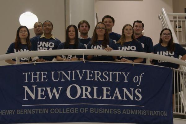 Group photo of UNO MBA students