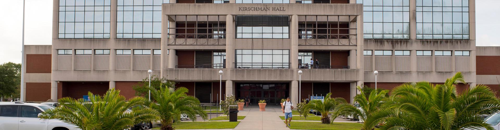 The front of the Kirschman Hall